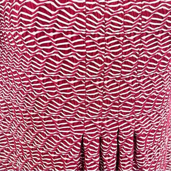 Anthropologie Maeve red and white striped dress perfect for Christmas Party - Picture 3 of 14